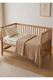 Baby 3-Piece Pique Set 110X140 cm 100% Cotton Knitted Patterned Pique + 60X120 cm Elastic Sheet + Pillowcase Set - 7