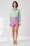 Women's Mini Shorts Skirt Slit Front Detailed Woven Fabric Relaxed Fit Daily Wear Modern Stylish Comfortable - 4