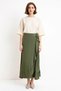 Women's Plus Size Maxi Wrap Sarong Skirt Flounced Aerobin Woven Unlined Daily Casual Modern Stylish - 4