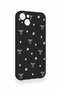 iPhone 14 Plus/15 Plus Compatible Mini Bow Black Patterned Silicone Case - 2