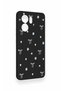 Oppo Reno 13F Compatible Mini Bow Black Patterned Silicone Case - 3