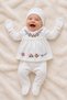 Seasonal Cotton 5-Piece Newborn Baby Girl Hospital Discharge Bodysuit Set, Suitable for Use between 0-3 Months - 6