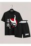 Judo Printed 100% Cotton Crewneck Children's T-Shirt-Shorts Two-Piece Set