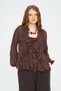 Women's Metallic Shimmering Shirt with Flywheel Detail