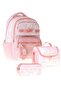 Cat Printed Pink Girls' Triple Primary School School Bag Set - Setcc-C4050A