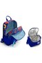 Blue Multi-Colored Camouflage Patterned (Boy) School Backpack and Lunch Bag Set - Setygn33239B - 2