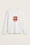 Women's Long Sleeve T-Shirt Love Is Calling Printed White – Stretchy Fabric, Comfortable Fit, Crew Neck
