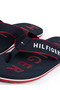 Men's Logo Signed Navy Blue Flip-Flops - 4