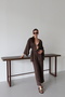 Brown Belted Suit - Y3869400