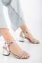 Women's Stone-Band Heel Shoes - 3