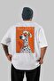 For Dog Lovers 2 White Oversize T-Shirt with Dog Print on the Back 100% Cotton Unisex Dog Lover Premium Design - 2