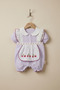 Strawberry Patterned Bandana Ruffle Baby Girl Romper - 2