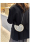 Women's Silver Color Sea Shell Model Chain Strap Evening Dress Bag - 4
