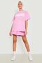 Women's / Girls' Pink Oversize Wardrobe T-Shirt - Oversize Printed Wardrobe - 3