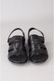 Kmc 6Y3524 Genuine Leather Men's Sandals & Slippers Black - 2