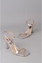 Seç 8569 Strappy Heel Shoes (Heel Height: 9 cm) Silver - 7