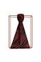 Zebra Patterned Silk Shawl 02671-Black Claret Red