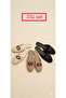 3-Pack Women's Daily Slippers Dowry Bundle Bride Home Guest Outdoor Slippers