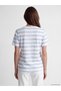 Striped 100% Cotton Women's T-Shirt - 4