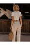 - Safran Halat Belted High Waist Trousers - 2