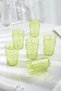 Acrylic Green 6-Piece Short Glass & Water Soft Drink Coffee Cup 400 ml (Not Glass) - 2