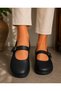 Genuine Leather Large Size Mary Jane Orthopedic Comfortable Sole Casual Ballet Shoes + up to Size 36-44 - 3