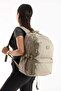 Unisex Mink School Bag, 16 Inch Laptop Bag, Crinkle Waterproof Fabric Backpack, 47X30X15Cm