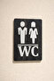 Wc Women's and Men's Direction Sign - Rebap