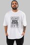 Graphic Designer Oversize Front Printed White T-Shirt 100% Cotton Streetwear Premium Comfortable Fit - 2