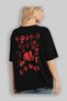 Gym Oversize Back Printed Black T-Shirt 100% Cotton Streetwear Premium Comfortable Fit - 4