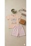 Girls' Summer T-Shirt Shorts Set Cotton Butterfly Print Casual Comfortable Two-Piece Set 2-3-4-5-6-7-8-9 Years Old - 5