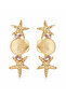 Sea Star and Seashell Figured Stone Detailed Dangle Earrings - 8