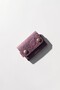 Purple Leather Card Holder Small Size Shawl Patterned Gift Card Holder for Men and Women - 6