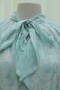 Lined Chiffon Dress with Tie Detail - Water Green - 4