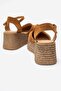Connell Women's Genuine Leather Sandals Tan Suede - 3
