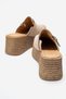 Mia Women's Genuine Leather Wedge Heel Slippers Mink Suede - 3