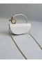 Spain Model Hand and Women's Shoulder Bag White