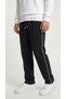 Men's Black Color Baggy Side-Piped Loose-Fit Comfortable Fit Sweatpants - 8