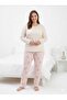 Women's Long Sleeve Plus Size Pajama Set - 2