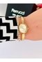 Steel Strap Minimal Case 2 Year Warranty 3 Atm Waterproof Women's Wristwatch + Bracelet Gift - 3
