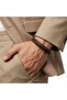 Brown Leather Braided Bracelet with Zamak Lock 39023B4D5Z - 2