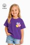 Heart Printed Casual Short Sleeve Summer Girls' T-Shirt