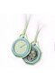 Green Octagonal Designer Pocket Watch – Blue Dial, Sapphire Glass, Fashion Pendant Hanging Watch with Leather Strap