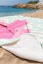 Seattle City Themed Modern Beach Towel - Typographic Mint Pink Color Quick-Dry Towel Cover - 3