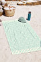 Polka Dot Mint Green Beach Towel - Minimalist Striped Modern Quick-Dry Microfiber Towel Coverlet