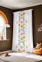 Smiling Sky Patterned Children's Baby Room Background Curtain (Single Wing Pricing) - 4