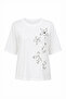 Floral Embroidered Crew Neck Short Sleeve Regular Knitted T-Shirt - 8