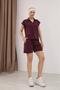 Softline Women's Polo Collar Shorts Two-Piece Set Cotton Soft Textured Casual Summer Set - 8