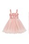 Flower Embellished Evening Dress - 4