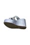 Women's Wedge Platform Heeled Glittery Slippers - 6